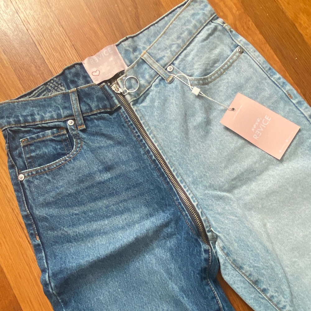 REVICE DENIM ying yang zipper jeans Tokyo wash